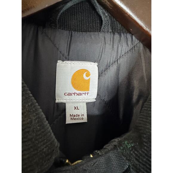 Carhartt Firm Duck Insulated Traditional Coat Jacket 3 Warmest Rating Black XL - Picture 6 of 14
